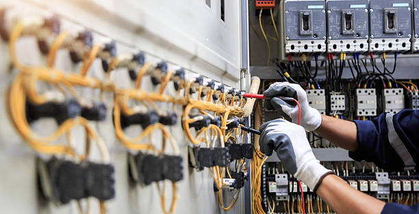 Professional Electrician technician working in Trafalgar, IN